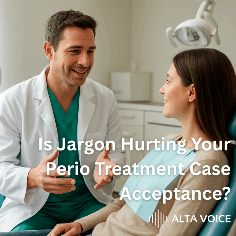 Dentist discusses treatment case acceptance
